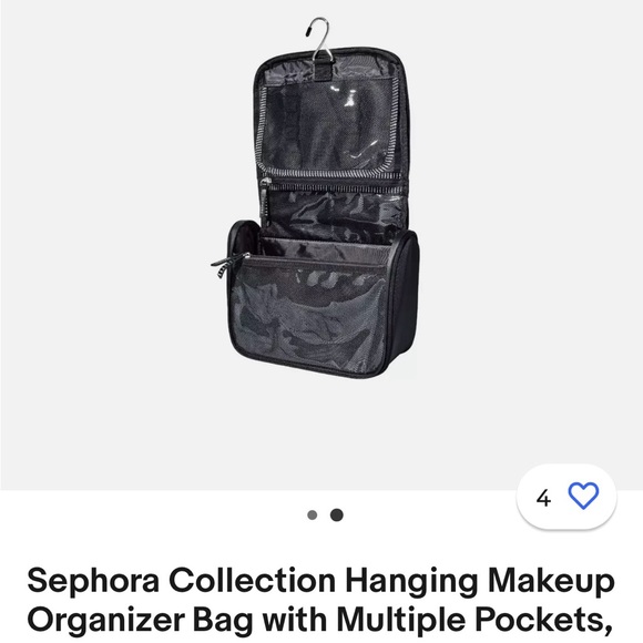 Sephora travel makeup bag with multiple pockets - Picture 2 of 3